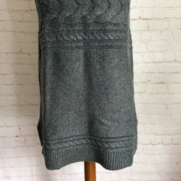 Talbots Gray Sleeveless Turtleneck Sweater Dress - Size Small - Picture 3 of 7